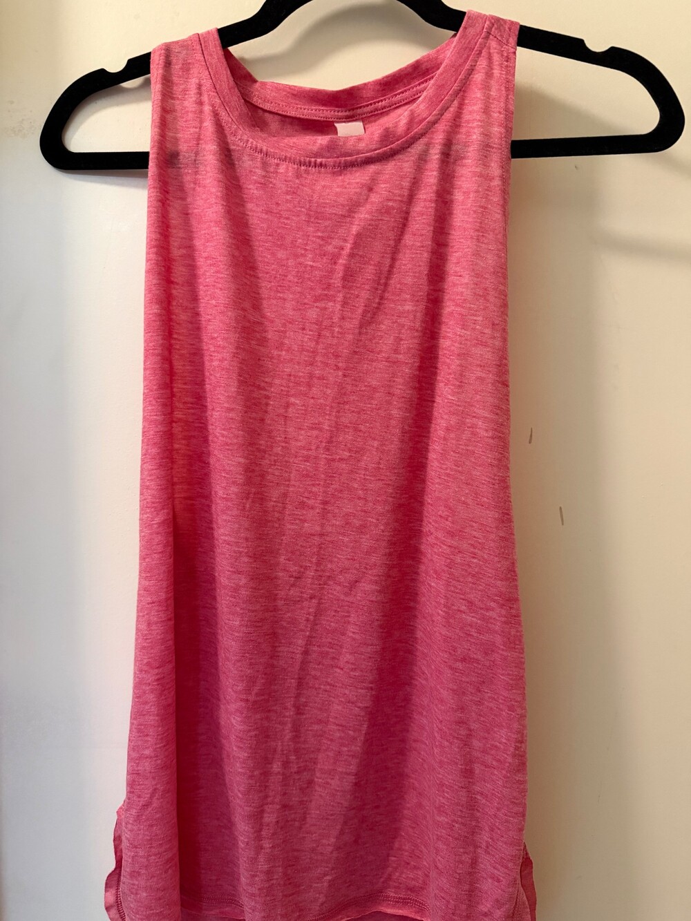 Icyzone Medium Pink Polyester Rayon Sleeveless Tank Top